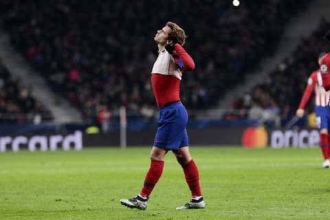 Atletico de Madrid s Antoine Griezmann during UEFA Champions League match between Atletico de Madrid and AS Monaco at Wanda Metropolitano Stadium in Madrid, Spain. November 28, 2018.  (201811280078)