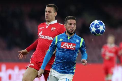 Dries Mertens Napoli Napoli 28-11-2018 Stadio San Paolo Football Calcio UEFA Champions League 2018 2019 Group C Napoli - Crvena Zvezda Foto Cesare Purini Insidefoto cesarexpurini