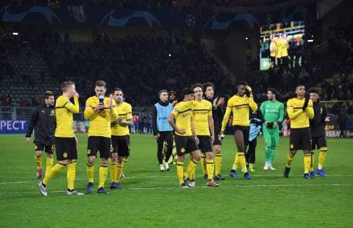 28.11.2018, Fussball, UEFA Champions League, Saison 2018 2019, Vorrunde, 5. Spieltag, Borussia Dortmund - Club Bruegge, Dortmunds Spieler nach dem Spiel