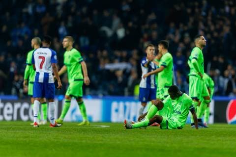 Portugal, Porto 28.11.2018, UEFA Champions League - 2018 19 Season, Vorrunde, Gruppenphase - Gruppe D - 5. Spieltag, FC Porto - FC Schalke 04, Hamza Mendyl (S04) enttaeuscht ( DeFodi048