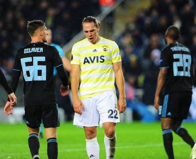 Michael Frey of Fenerbahce during the UEFA Europa League groupD match between Fenerbahce and Dinamo Zagreb at Ulker Stadium in Istanbul , Turkey on November 29 , 2018. 