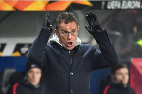 Ralf RANGNICK (Trainer L), Gestik,gibt Anweisungen, Einzelbild,angeschnittenes Einzelmotiv,Halbfigur,halbe Figur. Fussball Europa League, Gruppenphase, Gruppe B, 5. Spieltag, FC Salzburg (SL)-RB Leipzig (L) 1-0, am 29.11.2018 Stadion Salzburg.