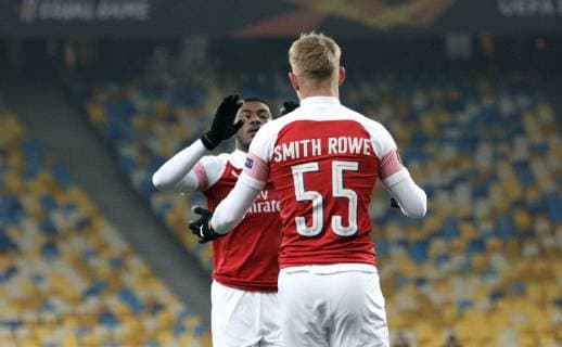 Forward Emile Smith Rowe of Arsenal FC is pictured during the UEFA Europa League Group E Matchday 5 game against FC Vorskla Poltava at the NSC Olimpiyskiy, Kyiv, capital of Ukraine, November 29, 2018. Ukrinform. UEL: Vorskla vs Arsenal in Kyiv  Copyright: xDanilxShamkinx