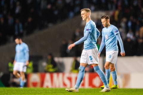 181129 Sören Rieks of Malmö FF looks dejcted during the Europa league match between Malmö FF and Genk on November 29, 2018 in Malmö. Photo: Petter Arvidson BILDBYRN kod PA 92161  Copyright: PETTERxARVIDSON BB181129PA030