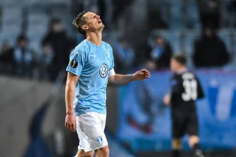 181129 Markus Rosenberg of Malmö FF looks dejected after 0-1 during the Europa league match between Malmö FF and Genk on November 29, 2018 in Malmö. Photo: Christian Örnberg BILDBYRN Cop 166  Copyright: ChristianxÖrnberg BB181129CO009