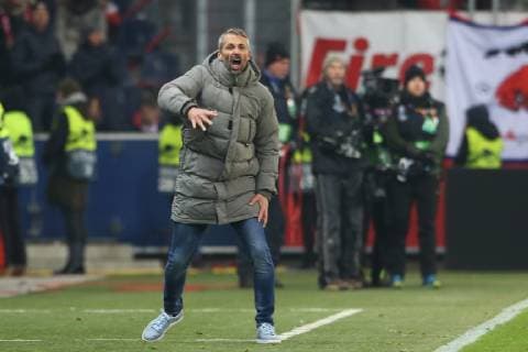 SOCCER - UEFA EL, RBS vs RB Leipzig SALZBURG,AUSTRIA,29.NOV.18 - SOCCER - UEFA Europa League, group stage, Red Bull Salzburg vs RasenBallsport Leipzig. Image shows head coach Marco Rose (RBS). GEPAxpictures xMathiasxMandl