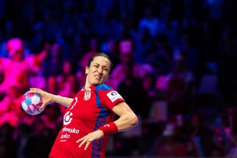 Handball, EM, Damen, Serbien - Polen 181130 Andrea Lekic of Serbia during the EHF European WomenÕs Handball Championship match between Serbia and Poland on November 30, 2018 in Nantes. Photo: Ludvig Thunman BILDBYRN kod LT 35556  Copyright: LUDVIGxTHUNMAN BB181130LT066