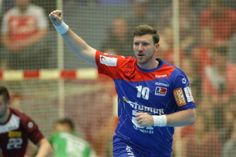 Lars Friedrich (Balingen-Weilstetten 10) jubelt nach einem Tor mit geballter Faust beim Spiel TUSEM Essen vs. HBW Balingen-Weilstetten, Handball, 2. Bundesliga, 30.11.2018 TUSEM Essen vs. HBW Balingen-Weilstetten, Handball, 2. Bundesliga, 30.11.2018 Essen Copyright: xEIBNER MarioxHommesx EP_MHS