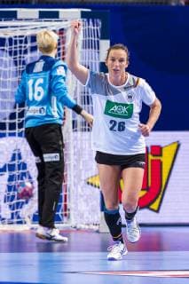 Brest, Frankreich 01. Dezember 2018: EHF EM 2018 Women - Norwegen vs. Deutschland Angie Geschke (Deutschland Oldenburg) Brest Arena Brest Frankreich