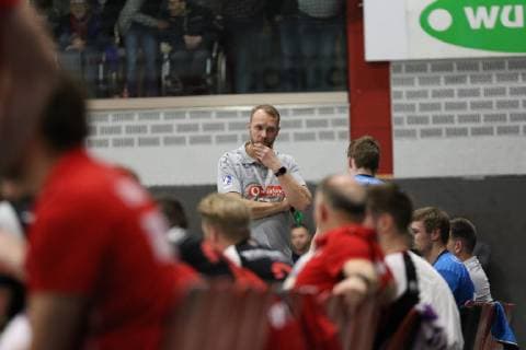 Heiner Bueltmann (Trainer HSG Nordhorn-Lingen), TuS N-Luebbecke vs HSG Nordhorn-Lingen, Handball, 2. Bundesliga, 01.12.2018, TuS N-Luebbecke vs HSG Nordhorn-Lingen, Handball, 2. Bundesliga, 01.12.2018 Luebbecke Copyright: xEibner Jan_Strohdiekx EP_JSK