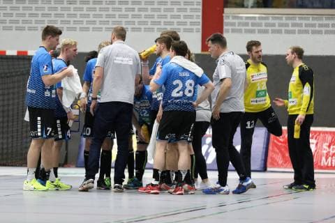 Auszeit HSG Nordhorn-Lingen, TuS N-Luebbecke vs HSG Nordhorn-Lingen, Handball, 2. Bundesliga, 01.12.2018, TuS N-Luebbecke vs HSG Nordhorn-Lingen, Handball, 2. Bundesliga, 01.12.2018 Luebbecke Copyright: xEibner Jan_Strohdiekx EP_JSK