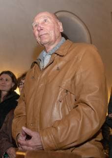 01.12.2018. Horst Eckel bei einem Konzert der Mainzer Hofsänger in der Dorfkirche von Vogelsberg (Bruchmühlbach-Vogelbach) zugunsten der Horst-Eckel-Stiftung. Horst Eckel besucht ein Konzert der Mainzer Hofsänger