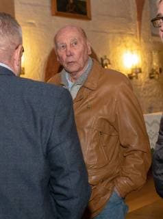 01.12.2018. Horst Eckel bei einem Konzert der Mainzer Hofsänger in der Dorfkirche von Vogelsberg (Bruchmühlbach-Vogelbach) zugunsten der Horst-Eckel-Stiftung. Horst Eckel besucht ein Konzert der Mainzer Hofsänger