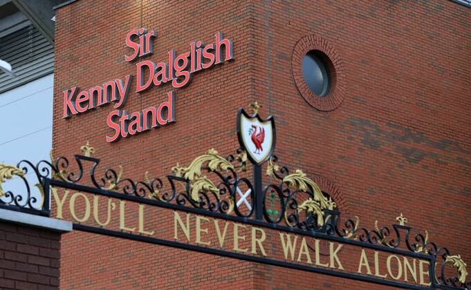 2nd December 2018, Anfield, Liverpool, England; EPL Premier League football, Liverpool versus Everton; today s match is the first for the newly renamed Sir Kenny Dalglish Stand following the recent knighthood awarded to the former Liverpool player and manager  ActionPlus12084575 DavidxBlunsden