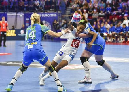 Kanor Orlane HANDBALL : Championnat d Europe Feminin 2018 - Nancy 02 12 2018 - France vs Slovenie - 1er Tour MAO Panoramic 
