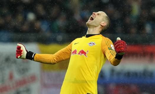 Sport Bilder des Tages Torwart Peter Gulacsi Freude Emotion jubelnd Jubel nach Spielende Fußball Fussball erste 1.Bundesliga Saison 2018 2019 02.12.2018 RB Leipzig RBL vs. Borussia Mönchengladbach BMG DFL regulations prohibit any use of photographs as image sequences and or quasi-video. *** Goalkeeper Peter Gulacsi joy emotion cheering cheering jubilation after match sports football football first 1 Bundesliga season 2018 2019 02 12 2018 RB Leipzig RBL vs Borussia Mönchengladbach BMG DFL regulations prohibit any use of photographs as image sequences and or quasi video