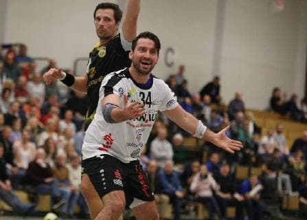 02.12.2018, xmgx, Handball 3.Liga, HSG Hanau - HSC 2000 Coburg II v.l. Lucas Lorenz (Hanau) Hanau Hessen Deutschland (DEU)