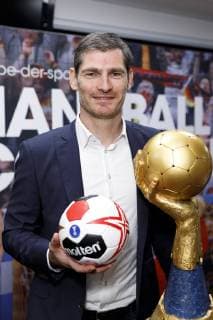 Henning Fritz bei der Pressekonferenz zur Handball WM 2019 Handball Is Coming Home in der WM-Kabine von 2007 in der Lanxess-Arena. Köln, 03.12.2018