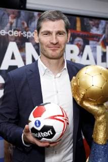 Henning Fritz bei der Pressekonferenz zur Handball WM 2019 Handball Is Coming Home in der WM-Kabine von 2007 in der Lanxess-Arena. Köln, 03.12.2018