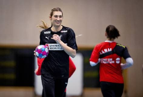 Handball, EM Damen, Dänemark Training Line Haugsted under traeningen i Nantes, Frankrig, mandag den 3 december 2018. , Nantes Denmark  Copyright: Scanpix LiselottexSabroex cop103 spdk20181203-182910-L