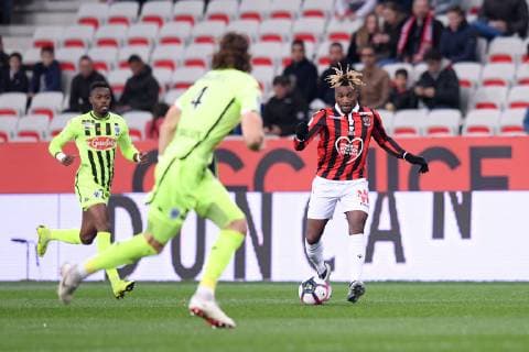 07 ALLAN SAINT MAXIMIN (NICE) FOOTBALL : Nice vs Angers - Ligue 1 Conforama - 04 12 2018 FEP Panoramic 