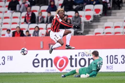 07 ALLAN SAINT MAXIMIN (NICE) FOOTBALL : Nice vs Angers - Ligue 1 Conforama - 04 12 2018 FEP Panoramic 