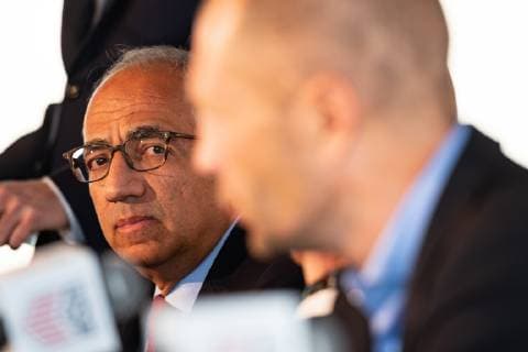 December 4, 2018 - New York, New York, United States - New York, NY - Tuesday December 04, 2018: US Men s national team Nationalteam head coach introductory press conference PK Pressekonferenz at Glasshouse Chelsea. Carlos Cordeiro - ZUMAt139 20181204_zaa_t139_027 Copyright: xHowardxC.xSmithx