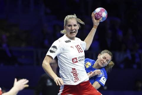 Handball, Damen EM, Frankreich - Dänemark EM kamp mellem Frankrig - Danmark i Nantes, torsdag den 6 december 2018. , Copyright: LiselottexSabroex COP107 spdk20181206-181828-L