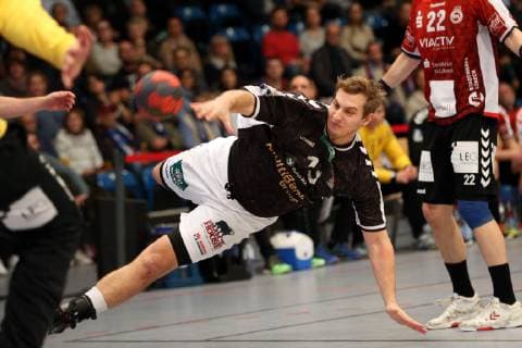 Handball Handball 2.Liga 2018 2019 - Handball Sportverein Hamburg vs. VfL Lübeck-Schwartau Marius Fuchs (Hamburg), Steffen Köhler (Lübeck-Schwartau), Sporthalle Hamburg Hamburg