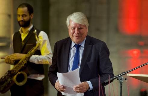 DOSB Berlin 07.12.2018 Bärensaal im Alten Stadthaus Berlin Verleihung des DOSB ETHIKPREISES 2018 Prof Dr Gunter GEBAUER deutscher Philosoph, Sportwissenschaftler und Linguist. Professor an der Freien Universität Berlin Foto Eberhard Thonfeld camera 4