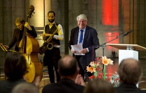 DOSB Berlin 07.12.2018 Bärensaal im Alten Stadthaus Berlin Verleihung des DOSB ETHIKPREISES 2018 Prof Dr Gunter GEBAUER deutscher Philosoph, Sportwissenschaftler und Linguist. Professor an der Freien Universität Berlin Foto Eberhard Thonfeld camera 4