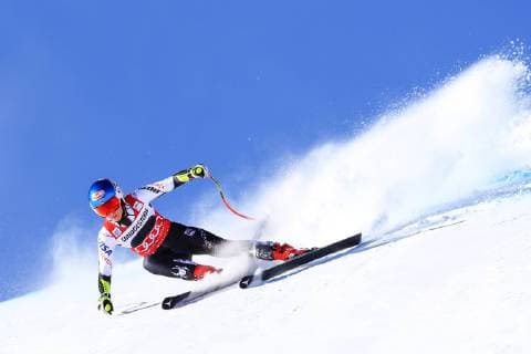 Sport Themen der Woche KW49 Sport Bilder des Tages ALPINE SKIING - FIS WC Sankt Moritz SANKT MORITZ,SWITZERLAND,08.DEC.18 - ALPINE SKIING - FIS World Cup, Super G, ladies. Image shows Mikaela Shiffrin (USA). GEPAxpictures xMarioxBuehner
