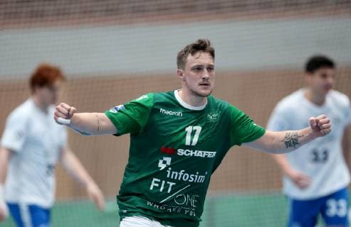 Deutschland, Würzburg, s.Oliver Arena, 08.12.2018, Handball - 2. Bundesliga - DJK Rimpar Wölfe - TSV Bayer Dormagen Bild: v. l. Patrick Schmidt (DJK Rimpar Wölfe, 17) Copyright: HMBxMedia xHeikoxBecker