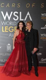 Lorena Baricalla - Jutta Kleinschmidt (Allemagne seule femme vainqueur du Paris Dakar) CELEBRITES : Monaco World Sports Legends Award - Monaco - 08 12 2018 NorbertScanella Panoramic 