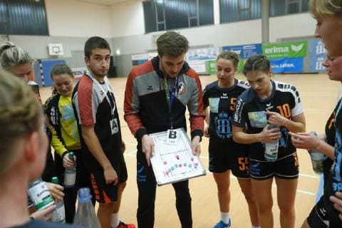 Handball Damen Bayernliga Saison 2018-2019 Haspo Bayreuth gegen HG Zirndorf Haspo Bayreuth Trainer Matthias Starz