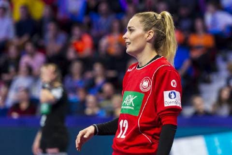 Handball, Frauen: EM, Ungarn - Deutschland Hauptrunde, Gruppe 2, 2. Spieltag im Palais des Sports Torhueterin Dinah Eckerle (Deutschland SG BBM Bietigheim) Nancy Palais des Sports Jean Weille Frankreich