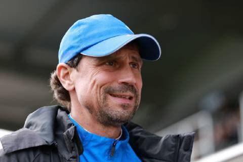 08.12.2018, xavx, Fussball RL Suedwest, FSV Frankfurt - TSV Steinbach emspor, v.l. Trainer Matthias Mink (TSV Steinbach Haiger) (DFL DFB REGULATIONS PROHIBIT ANY USE OF PHOTOGRAPHS as IMAGE SEQUENCES and or QUASI-VIDEO) Frankfurt am Main