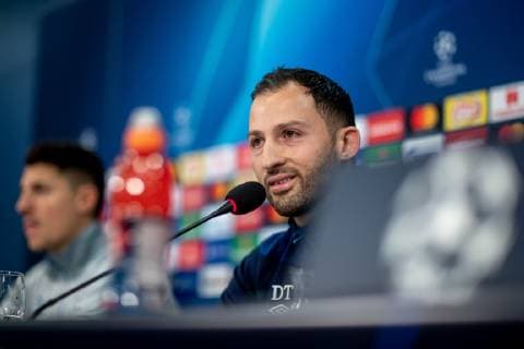 10.12.2018, Fussball, Saison 2018 2019, Champions League, 6. Spieltag - Pressekonferenz + Abschlusstraining FC Schalke 04 Cheftrainer Domenico TEDESCO (FC Schalke 04) Gelsenkirchen Veltins Arena Deutschland