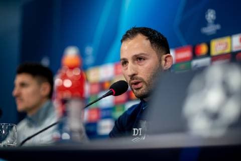 10.12.2018, Fussball, Saison 2018 2019, Champions League, 6. Spieltag - Pressekonferenz + Abschlusstraining FC Schalke 04 Cheftrainer Domenico TEDESCO (FC Schalke 04) Gelsenkirchen Veltins Arena Deutschland