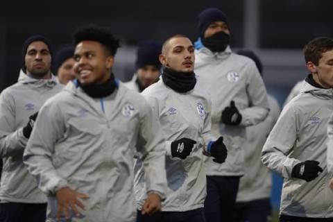 10.12.2018, Fussball, Saison 2018 2019, Champions League, 6. Spieltag - Pressekonferenz + Abschlusstraining FC Schalke 04 Ahmed Kutucu (FC Schalke 04) Gelsenkirchen Veltins Arena Deutschland