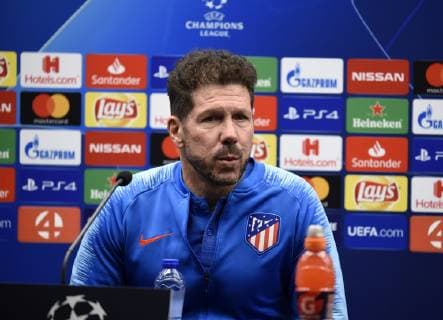 BRUGGE, DECEMBER 10 : Diego Simeone head coach Atletico Madrid pictured during press conference PK Pressekonferenz the day before the UEFA Champions League group A match between Club Brugge KV and Atletico Madrid on December 10, 2018 in Brugge, 10 12 2018 FOOTBALL : Conference de presse Atletico Madrid - Ligue des Champions - 10 12 2018 PhotoNews Panoramic 