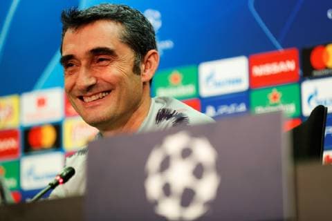 FC Barcelona Barca s head coach Ernesto Valverde attends press conference PK Pressekonferenz at the Joan Gamper sports facilities in Barcelona, north eastern Spain, 10 December 2018. FC Barcelona will face Tottenham Hotspur on a UEFA Champions League Group B soccer match on 11 December 2018. FC Barcelona s presser !ACHTUNG: NUR REDAKTIONELLE NUTZUNG!  Copyright: xAlejandroxGarciax GRAFCAT1267 20181210-636800640613457718