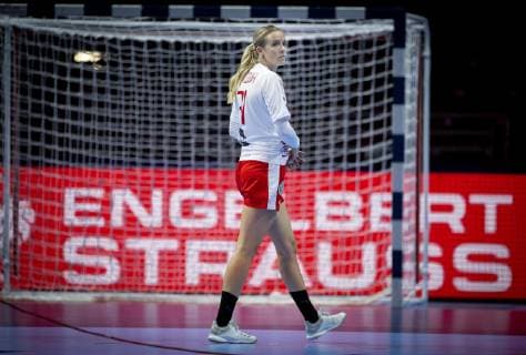 Handball, Damen EM, Dänemark - Russland Danmarks Anne Cecilie la Cour efter EM kampen mellem Danmark-Rusland i Nantes, mandag den 10 december 2018. , Nantes Denmark Copyright: Scanpix LiselottexSabroex COP104 spdk20181210-193619-L
