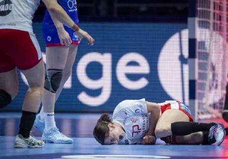 Handball, Damen EM, Dänemark - Russland Danmarks Mie Hoejlund under EM kampen mellem Danmark-Rusland i Nantes, mandag den 10 december 2018. , Nantes Denmark Copyright: Scanpix LiselottexSabroex COP104 spdk20181210-194157-L