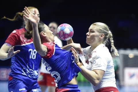 Handball, Damen EM, Dänemark - Russland EM kamp Danmark-Rusland i Nantes, Frankrig mandag den 10. december 2018. , Copyright: LiselottexSabroex COP104 spdk20181210-182204-L