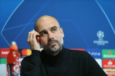 Manchester City press conference PK Pressekonferenz Pep Guardiola during the Manchester City press conference at City Football Academy, Manchester Content Not Available For UK Newspapers Copyright: xStevexMcCormickx FIL-12677-0024