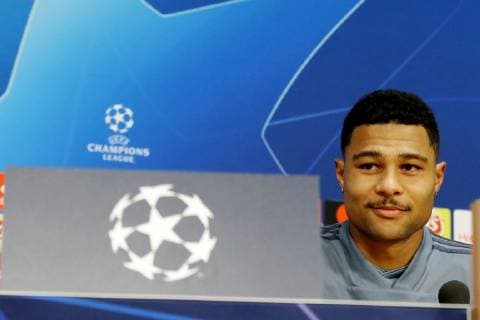 Serge Gnabry (FC Bayern Muenchen 22), Pressekonferenz, Ajax Amsterdam vs FC Bayern Muenchen, Fussball, Champions League Gruppenphase,11.12.2018 Pressekonferenz, Ajax Amsterdam vs FC Bayern Muenchen, Fussball, Champions League Gruppenphase,11.12.2018 Amsterdam Copyright: xEIBNER HarryxLangerx EP_HLR