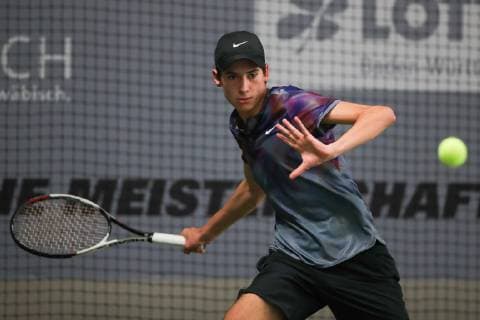 Benedict Kurz, Deutsche Meisterschaften 2018 Tennis - Deutsche Meisterschaften 2018 - Deutsche Meisterschaft - - Biberach an der Riss - Baden-Wuerttemberg - Germany - 11 December 2018. Â Copyright: xJuergenxHasenkopfx