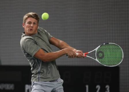 Lukas Ollert, Deutsche Meisterschaften 2018 Tennis - Deutsche Meisterschaften 2018 - Deutsche Meisterschaft - - Biberach an der Riss - Baden-Wuerttemberg - Germany - 11 December 2018. Â Copyright: xJuergenxHasenkopfx