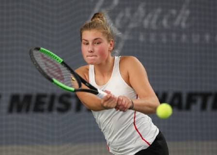 Nastasja Schunk, Deutsche Meisterschaften 2018 Tennis - Deutsche Meisterschaften 2018 - Deutsche Meisterschaft - - Biberach an der Riss - Baden-Wuerttemberg - Germany - 11 December 2018. Â Copyright: xJuergenxHasenkopfx
